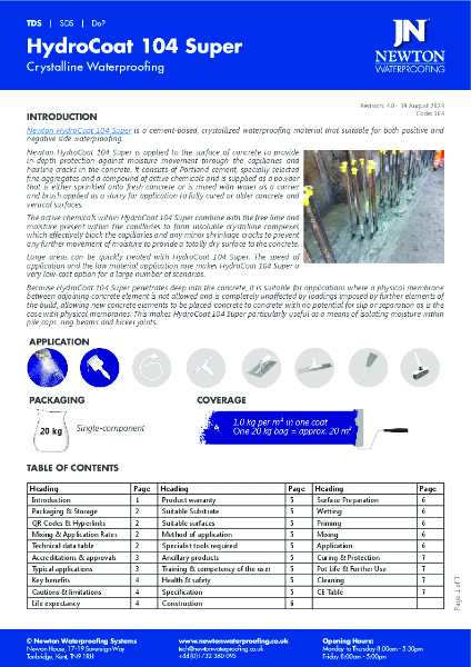 HydroCoat 104 Super TDS 4.0