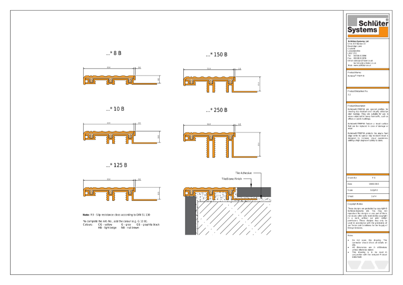 3.2 - Schlüter®-TREP-B - Technical Drawing