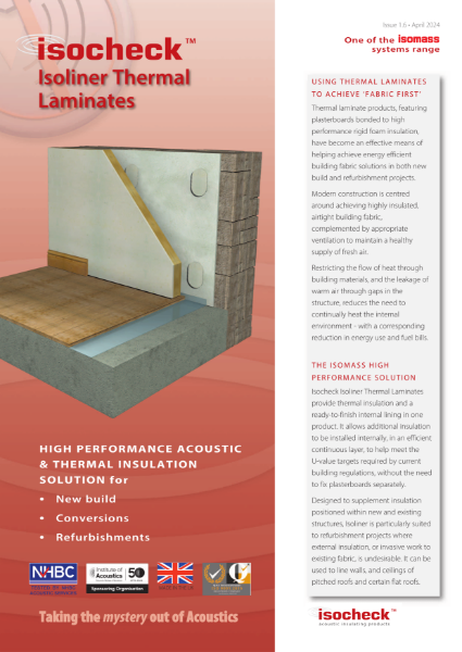 Isocheck Isoliner Thermal Laminate - Data Sheet - v1.6
