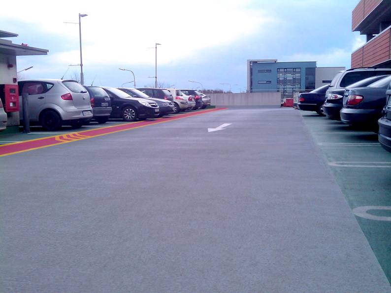 Degafloor Top Deck Car Park - Dublin City University - Resin Flooring