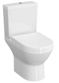 7044B003-0075- Integra Round Close-coupled WC pan, RimEx, Open-back - WC Toilet