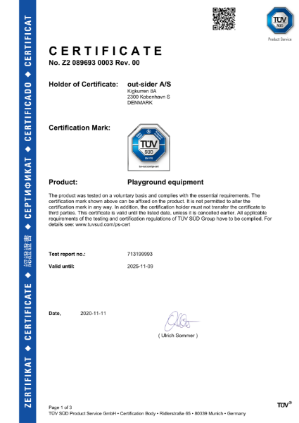 Out-Sider - TUV Playground Equipment (07.2025)