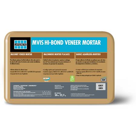 MVIS™ Hi-Bond Veneer Mortar - Polymer Fortified Thinset Mortar