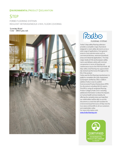 Forbo Step Environmental Product Declaration 