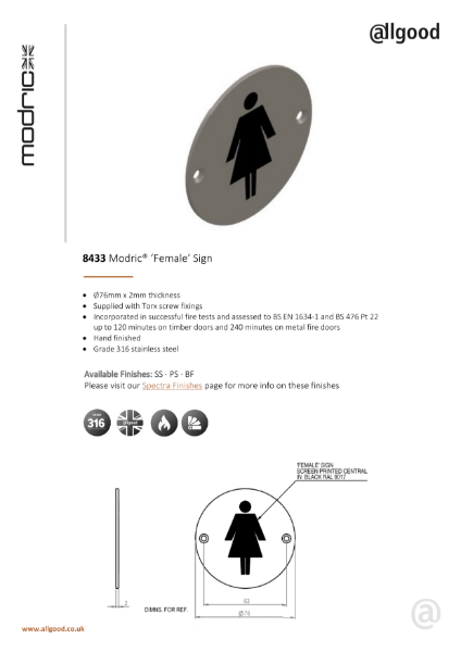 8433 Modric® Datasheet