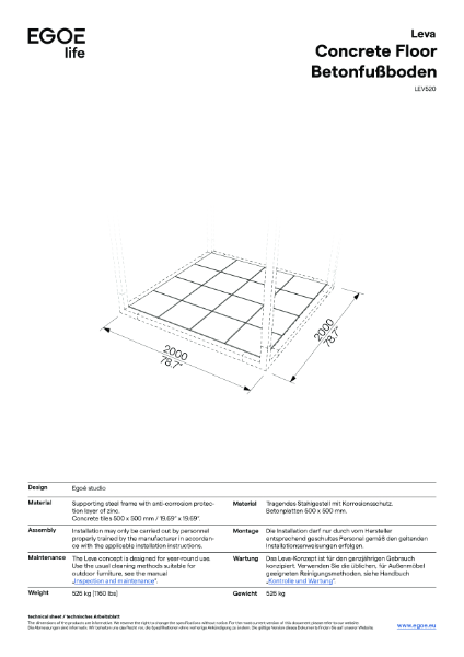 LEV520 - Data Sheet