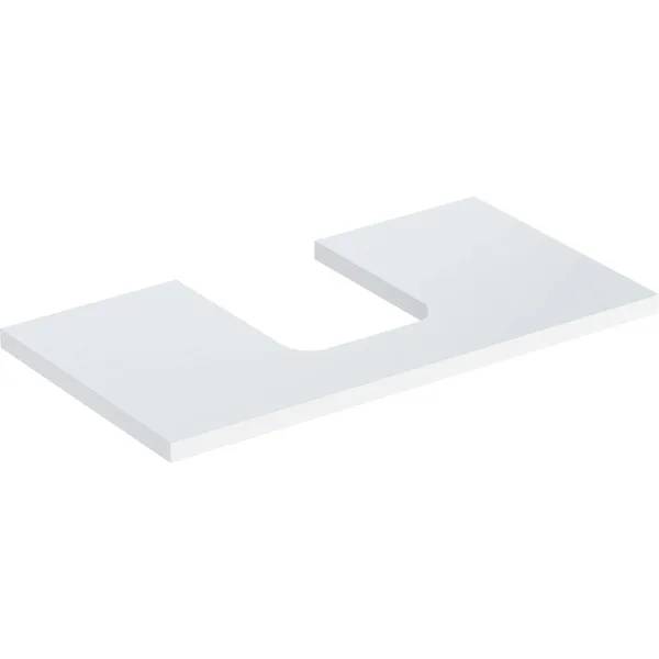 Geberit ONE washtop, with cut-out, for lay-on washbasin, bowl shape - Countertop