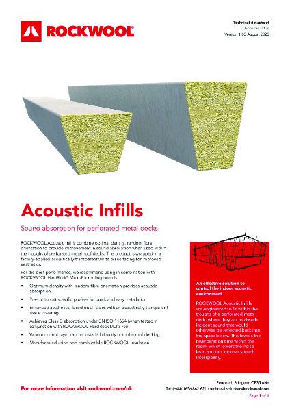 Acoustic Infills - Datasheet