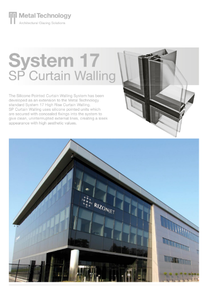 System 17 SP Silicone Pointed Curtain Walling