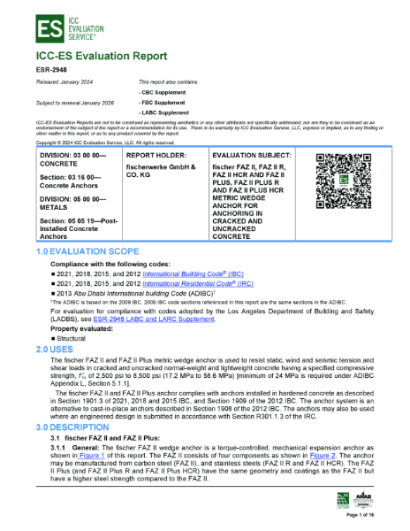 ICC-ES Evaluation Report ESR-2948