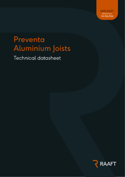 Preventa Aluminium Joist Data sheet