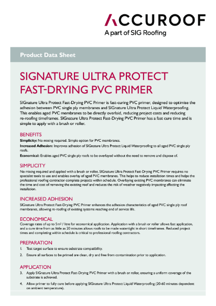 SIGnature Ultra Protect Fast Drying PVC Primer