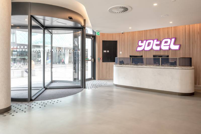 Entrance Matting Discs Create a Striking First Impression at Yotel Glasgow