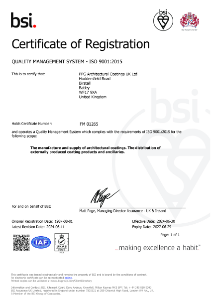 ISO 9001 : 2015 Quality Management System