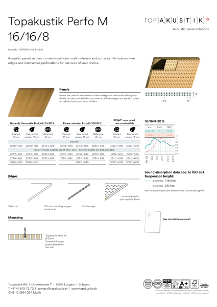 Topakustik Perfo M 16/16/8