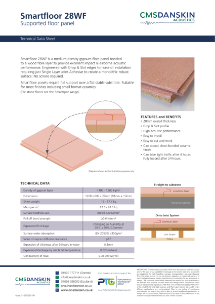 Smartfloor 28WF - Technical Data Sheet