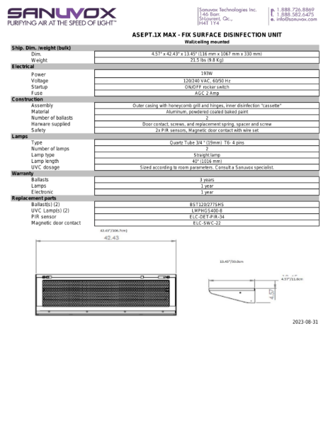 SpecSheet for ASEPT.1X MAX (EN)