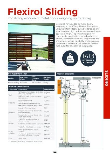 Flexirol Sliding Brochure Page