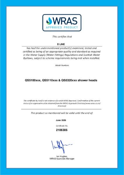 QA Certificate