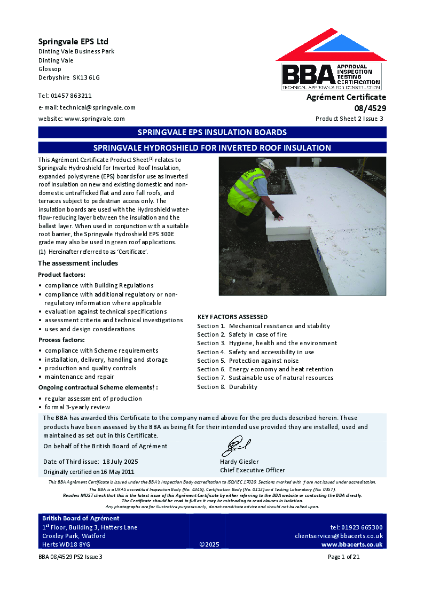 BBA Agrément Certificate