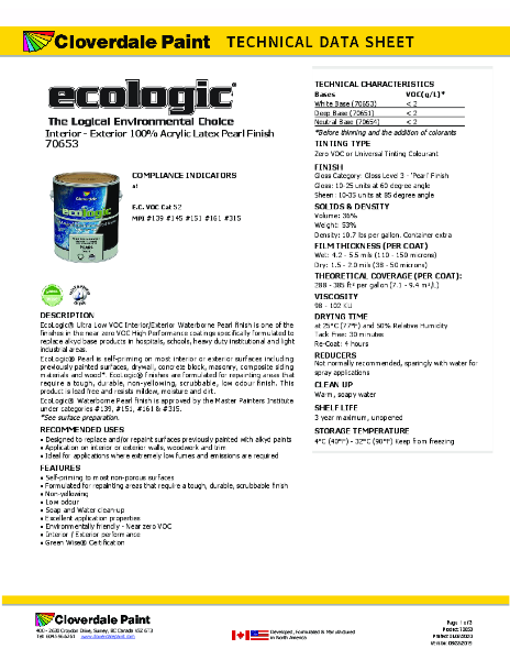 Rodda TDS Ecologic 70653 GL3 ALL