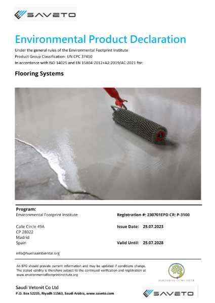 Environmental Product Declaration Flooring Systems