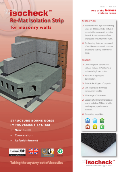 Isocheck Re-Mat Isolation Strip - Data Sheet v3.13