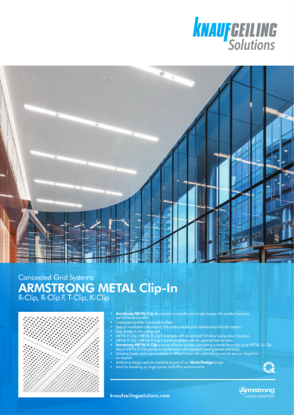 ARMSTRONG METAL Clip-In R-Clip, R-Clip F, T-Clip, K-Clip