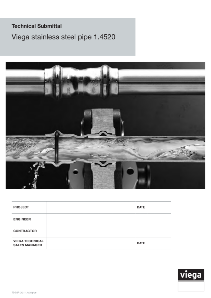 Viega Stainless Steel Pipe Technical Submittal