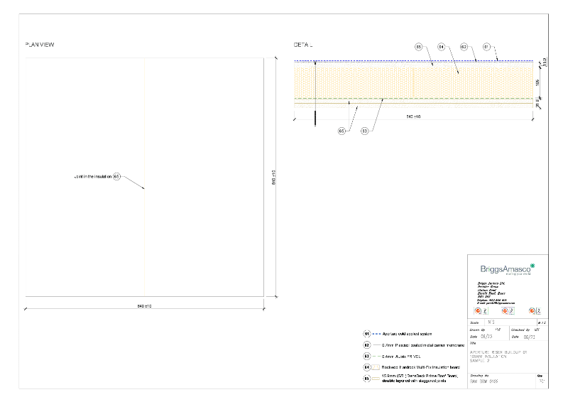 BAM-DRW-0102 --- Aperture Riser Buildup 01 - 105MM Insulation Sample 2