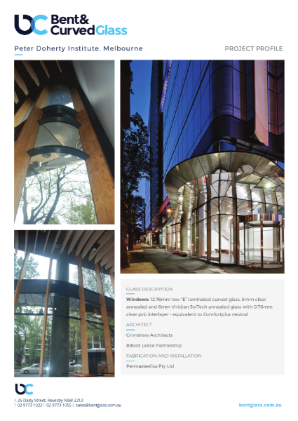 Project Profile Peter Doherty Institute Melbourne Bent Curved Glass Nbs Source