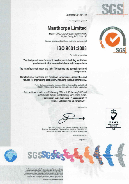 ISO 9001:2008 Certificate