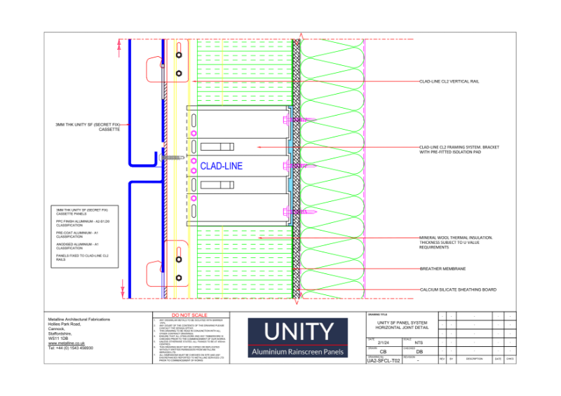 Unity A1 SF-02 Technical Drawing