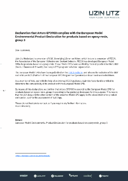 EPD for Arturo EP3900