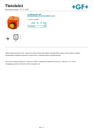Tuoteseloste - AS-liitäntä ASEV 2400