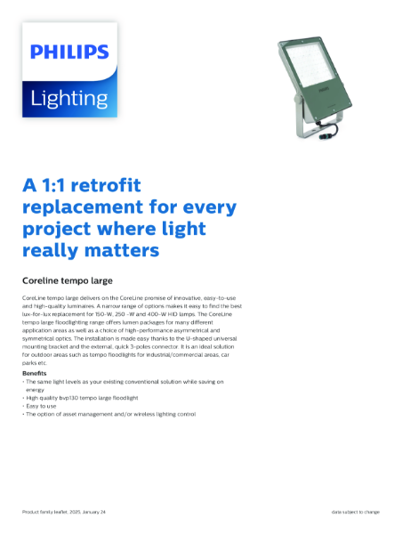 Philips CoreLine Floodlight Tempo Large