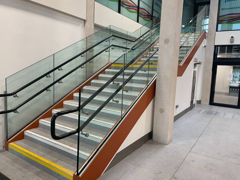 Anti-terror glass balustrade, Birmingham UK