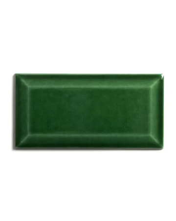 Klassiske Fliser - Flis Victoria - Vegg kant 7,5 x 15 cm Flaskegrønn, Blank 