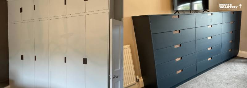 John Penny Joinery cuts costs by 13% on bedroom suite with MEDITE MR PLUS