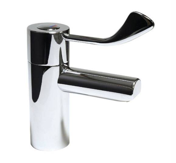 Kirkby Thermostatic Mixer Tap with Long Handle TMV3 with Copper Tails - Thermostatic Mixer Tap
