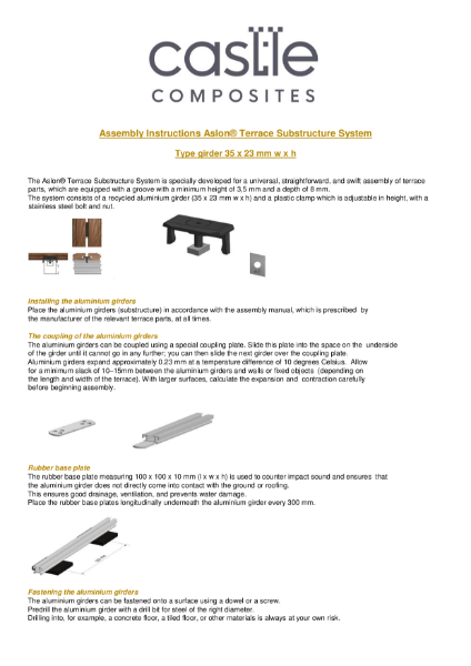 Aluminium Substructure Assembly Guide