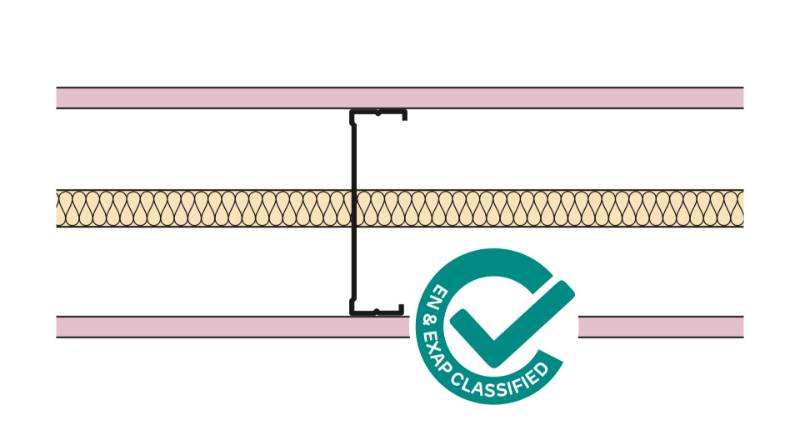 Siniat Single Frame Metal Stud Partition CS14R-15F-25G - Metal Stud Partitioning