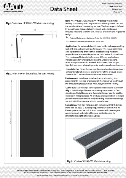 SN293-WL-84 Data Sheet