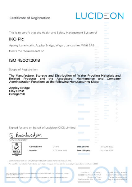 ISO 45001 Health and Safety Management