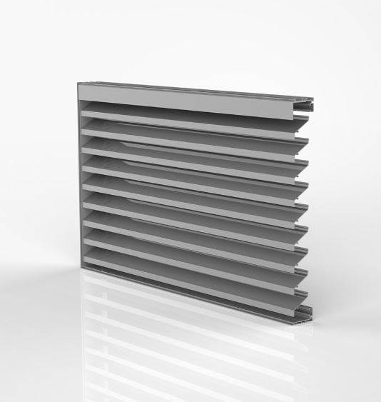 DucoGrille Classic N 45HP - Recessed Aluminium Wall/ Window Louvres