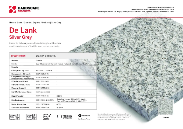 De Lank Silver Grey Hardscape Datasheet