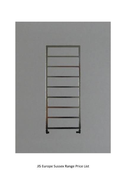 JIS Europe Sussex Range Heated Towel Rails Price List