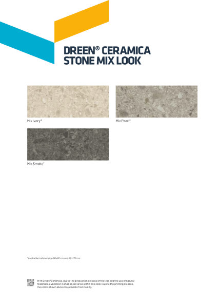 Dreen Ceramica Colour chart Stone Mix Look