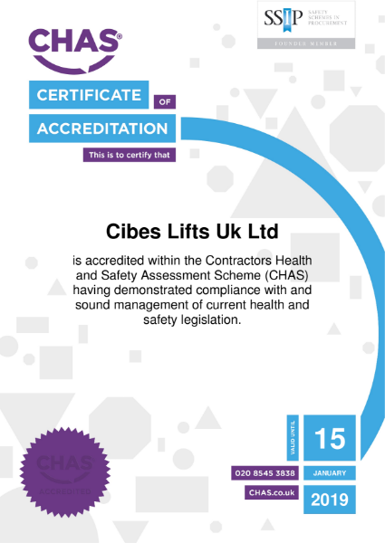 CHAS Certificate of Accreditation