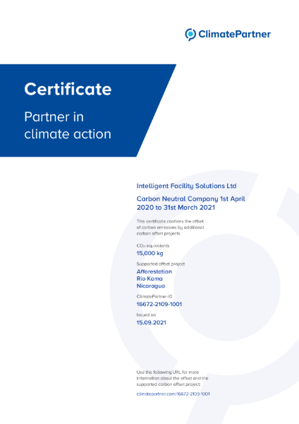 Certificate - Carbon Neutral Company